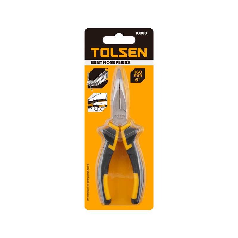 Bent Nose Pliers TOL10008 - Precision Pliers with 45° Bent Nose