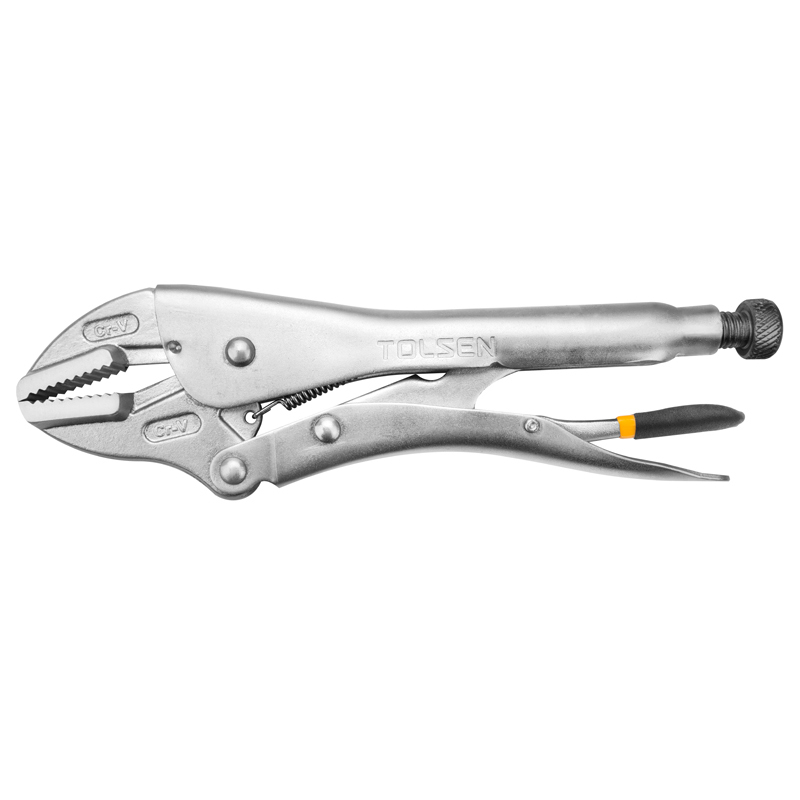 Tolsen Locking Pliers 250mm TOL10048 – CrV Nickel-Plated Industrial Hand Tool