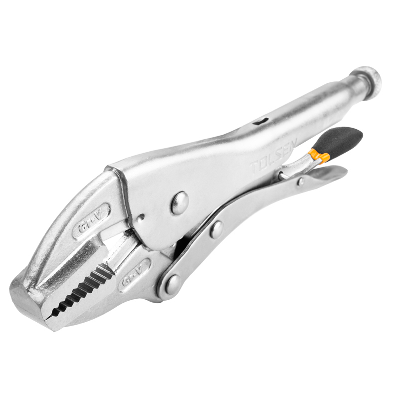 Tolsen Locking Pliers 250mm TOL10048 – CrV Nickel-Plated Industrial Hand Tool