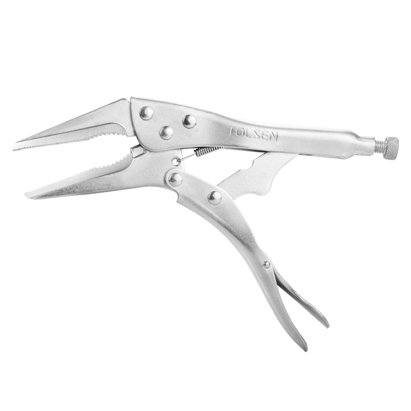TOL10052 Plier Locking Long Nose 225mm TOLSEN - Durable and Versatile Long Nose Locking Pliers
