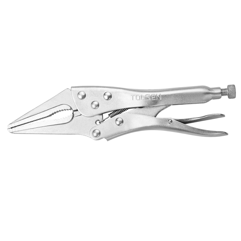 TOL10052 Plier Locking Long Nose 225mm TOLSEN - Durable and Versatile Long Nose Locking Pliers