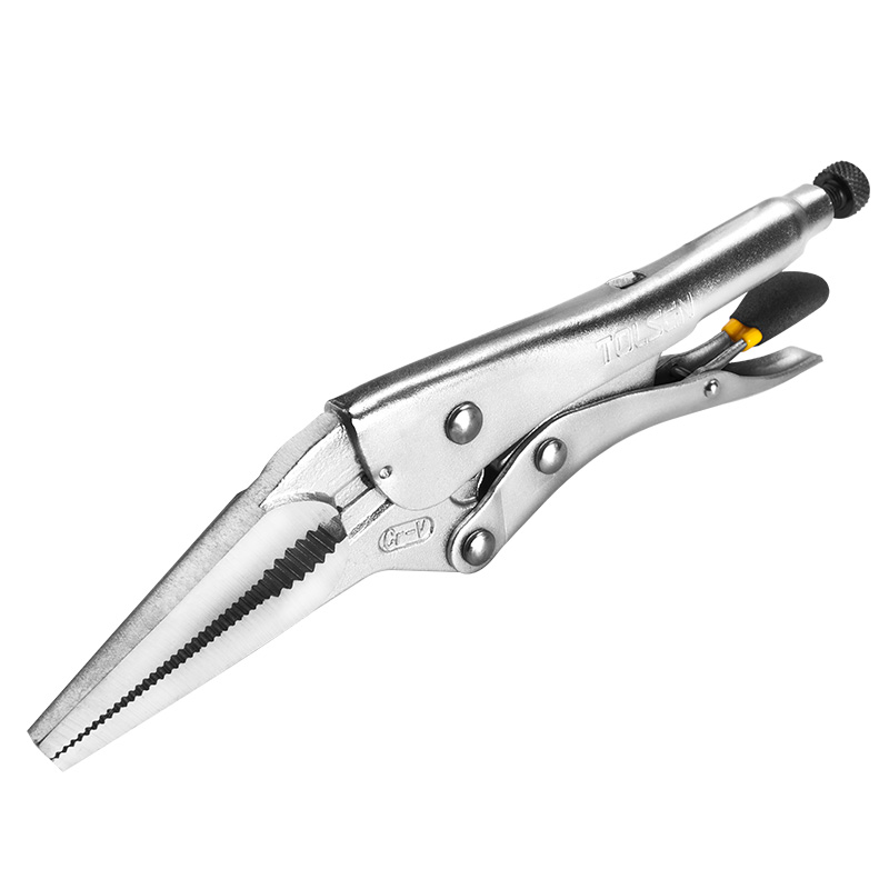 Tolsen Locking Pliers 230mm TOL10053 – CrV Nickel-Plated Industrial Hand Tool