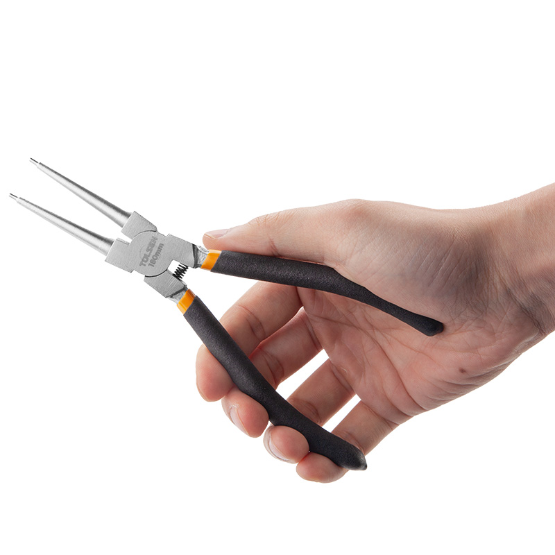 Tolsen Internal Circlip Pliers Straight 180mm TOL10077 – Nickel-Plated Industrial Hand Tool