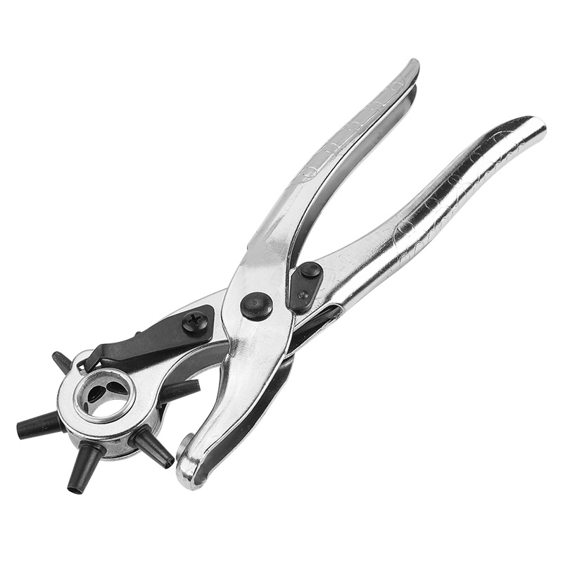 Tolsen Revolving Punch Pliers 220mm TOL10101 – Chrome-Plated Leather Hole Punch Tool