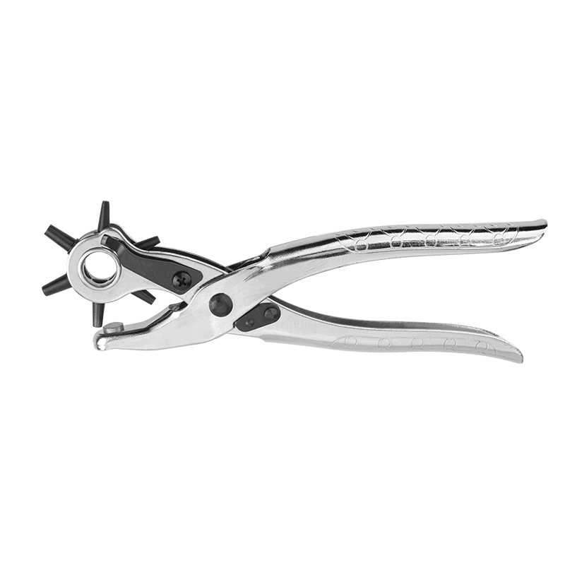 Tolsen Revolving Punch Pliers 220mm TOL10101 – Chrome-Plated Leather Hole Punch Tool