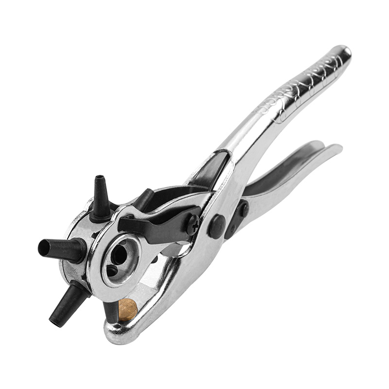 Tolsen Revolving Punch Pliers 220mm TOL10101 – Chrome-Plated Leather Hole Punch Tool