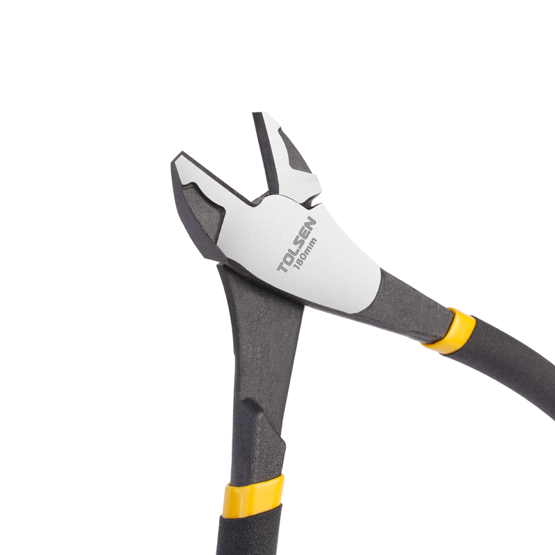 Tolsen High Leverage Diagonal Cutting Pliers - 180mm, Black Finish