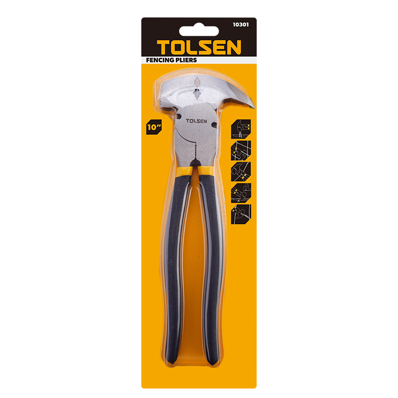 Tolsen Fencing Pliers with Hammer Head - 250mm, Multifunctional Tool
