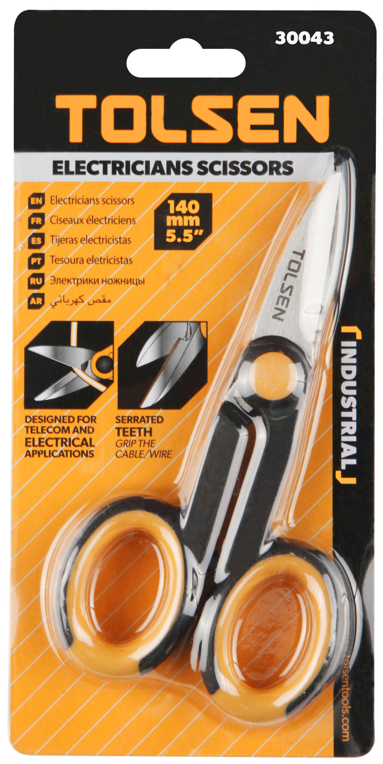 Tolsen Electrician's Scissors - Durable and Versatile Electrical Tool