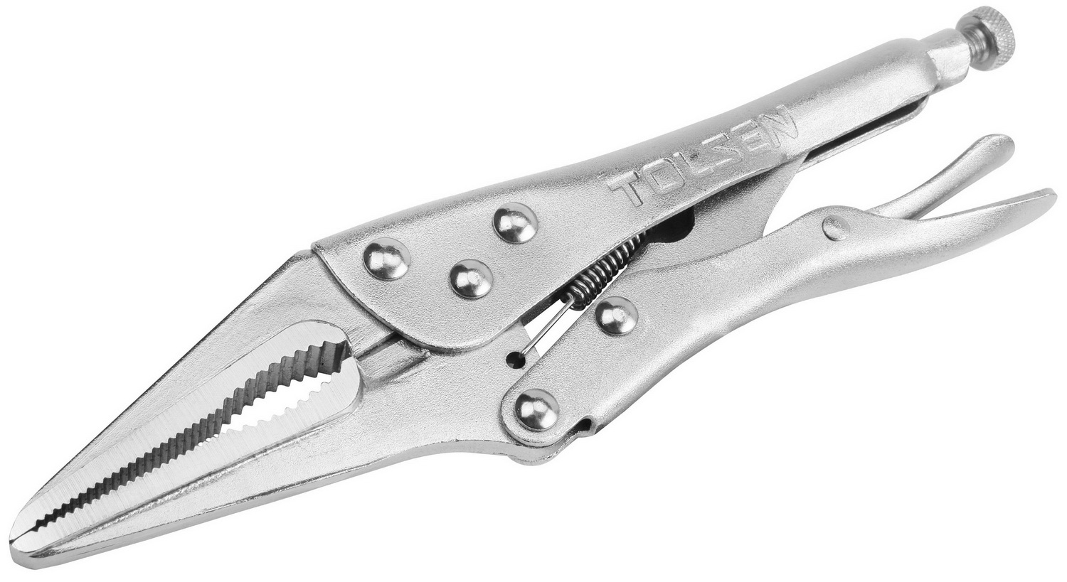 TOL10052 Plier Locking Long Nose 225mm TOLSEN - Durable and Versatile Long Nose Locking Pliers