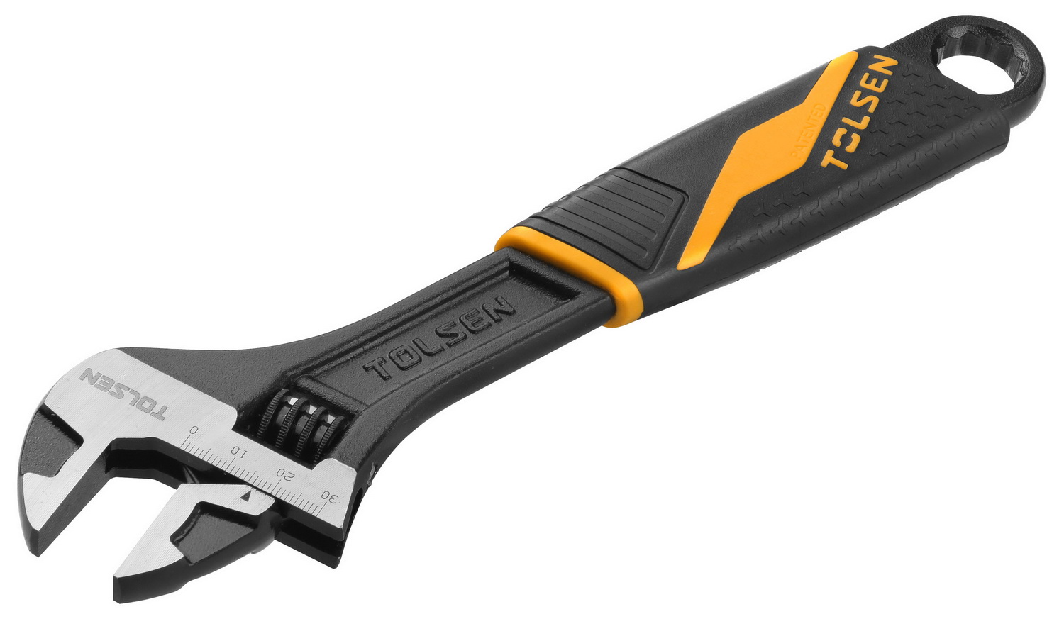 Wrench Adjustable PVC Grip 150mm Black Finish Indust. TOLSEN
