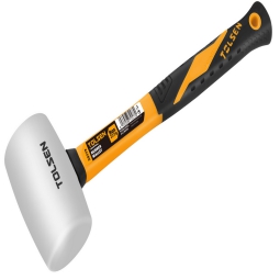 Mallet Rubber White Fibreglass handle 450g TOLSEN