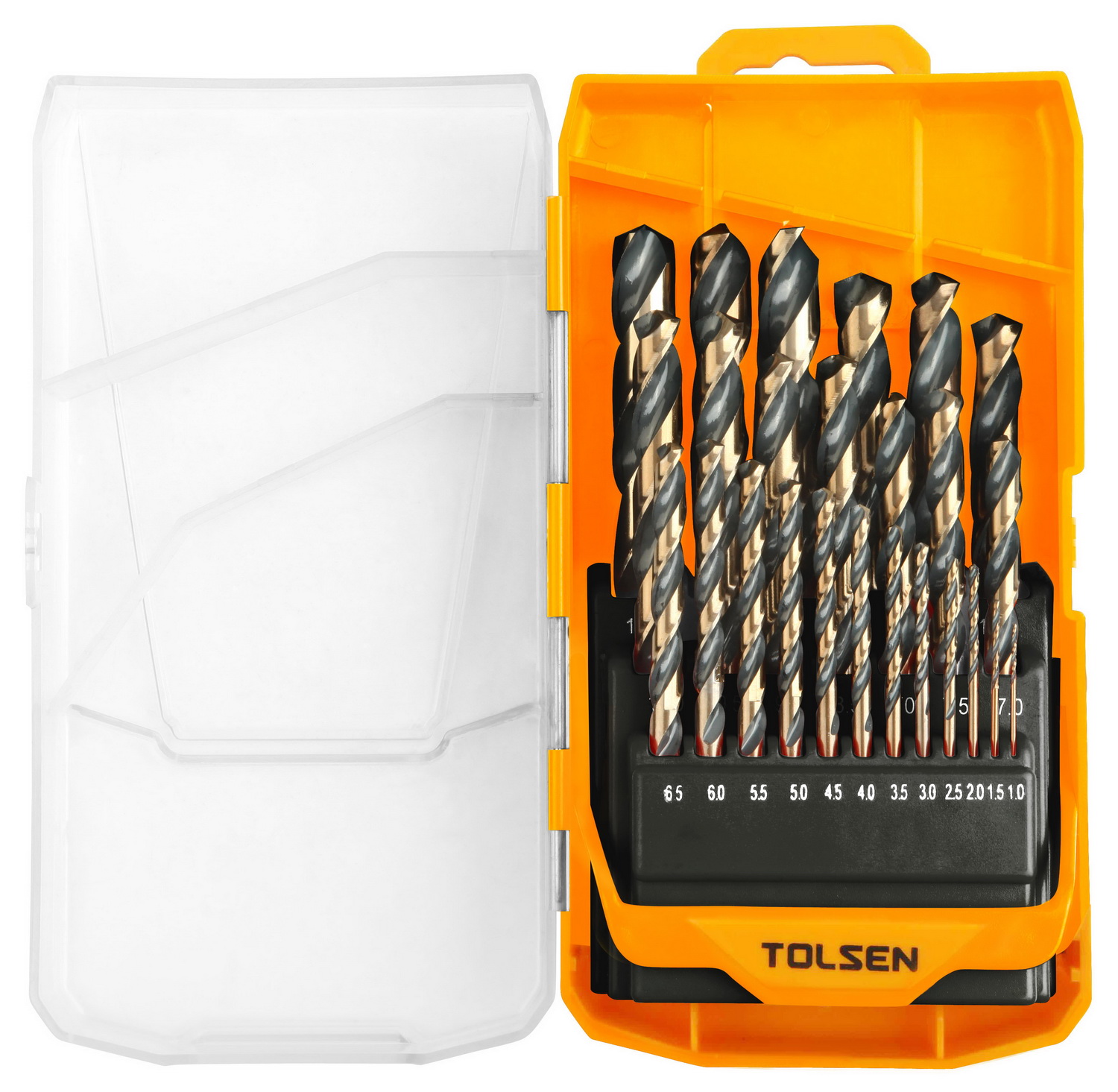 Drill Set Blk Brnz 25Pc 1-13mm x.5mm Indust. TOLSEN - Image 2