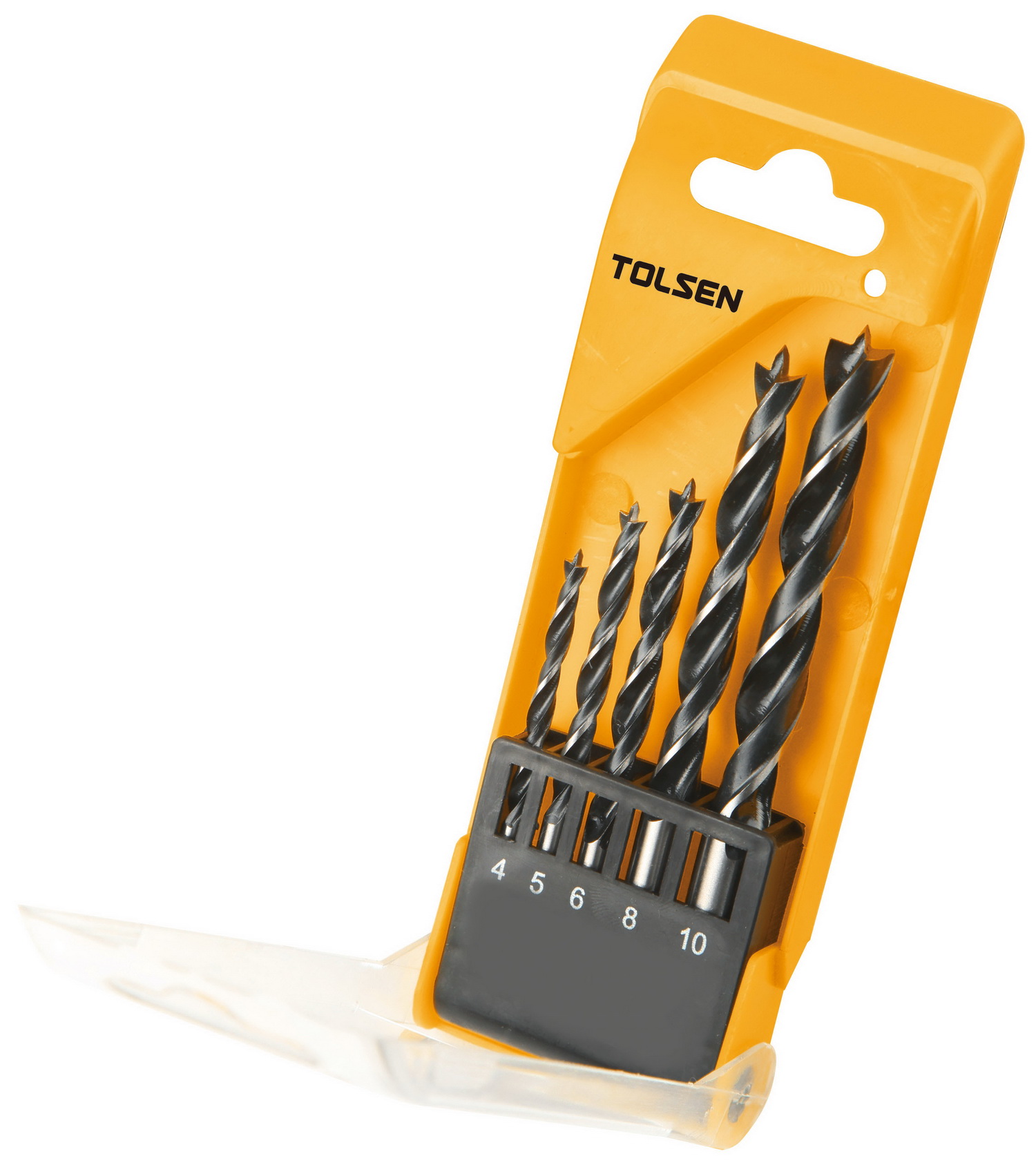 Drill Wood Brad Set 5 Pce (4, 5, 6, 8, 10mm) TOLSEN - Image 2