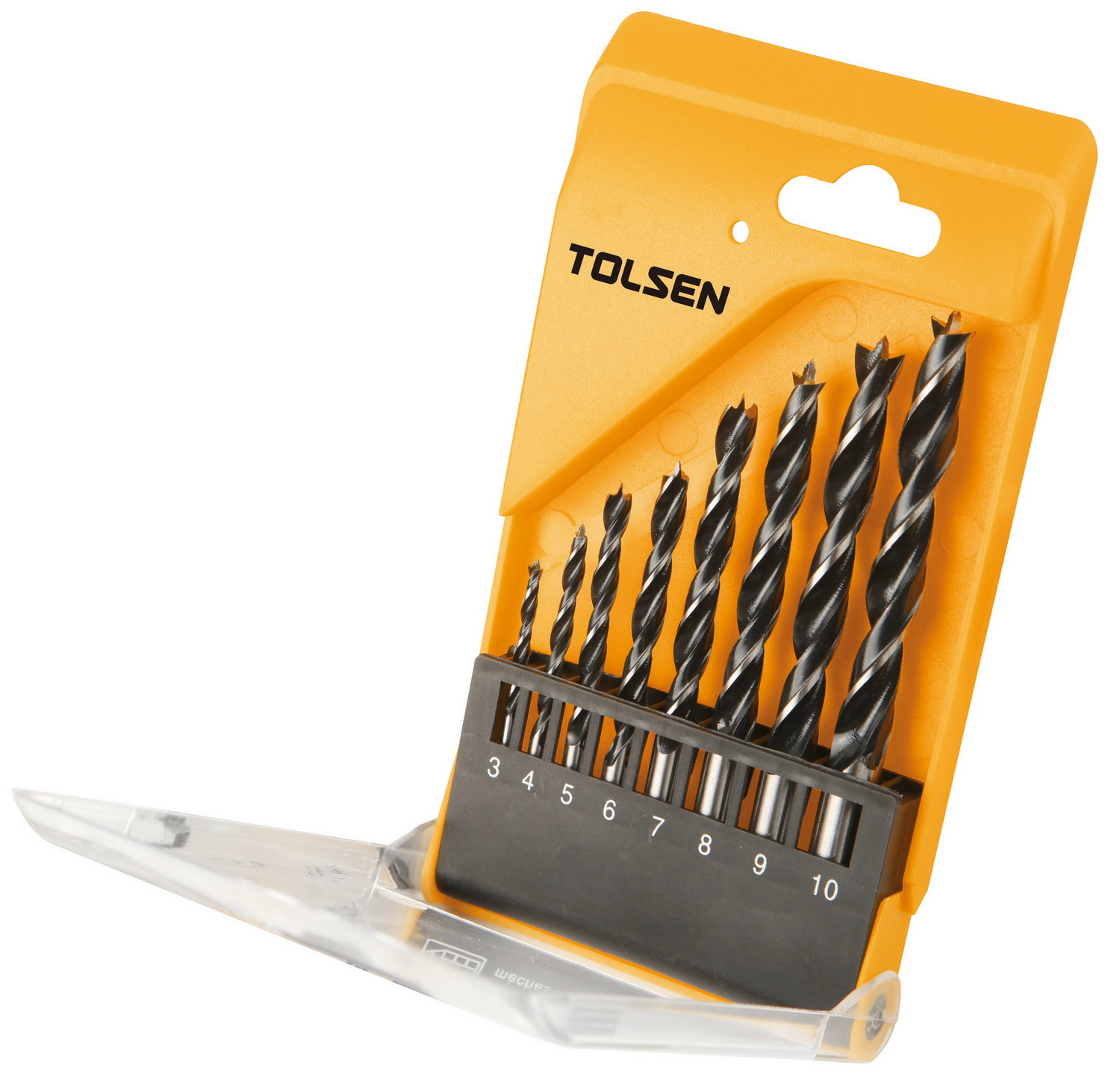 Drill Wood Brad Set 8 Pce (3,4, 5, 6,7, 8,9, 10mm) TOLSEN - Image 2