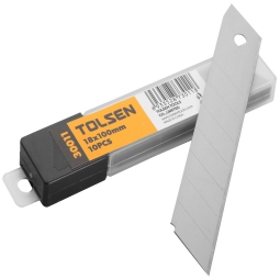 Knife Blade Snap Off 18mm 10pk Blister TOLSEN - High-Quality Snap-Off Blades