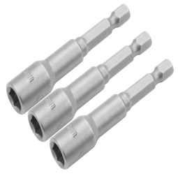 Screw Bit Holder Magnetic 3Pc 8mmx 65mm TOLSEN