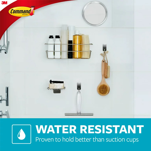 Command™ Bath Small Hook Satin Nickel Bath33-33