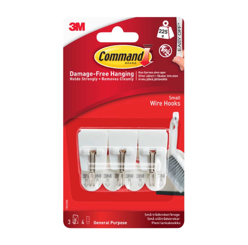 Command Small Wire Hooks MT17067 by 3M – Damage-Free Hanging
