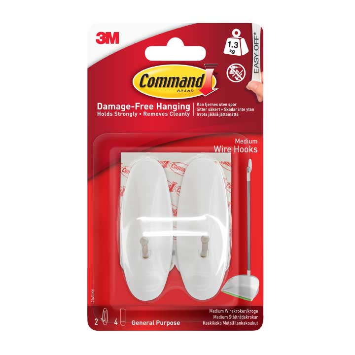 Command™ Medium Wire Hooks MT17068