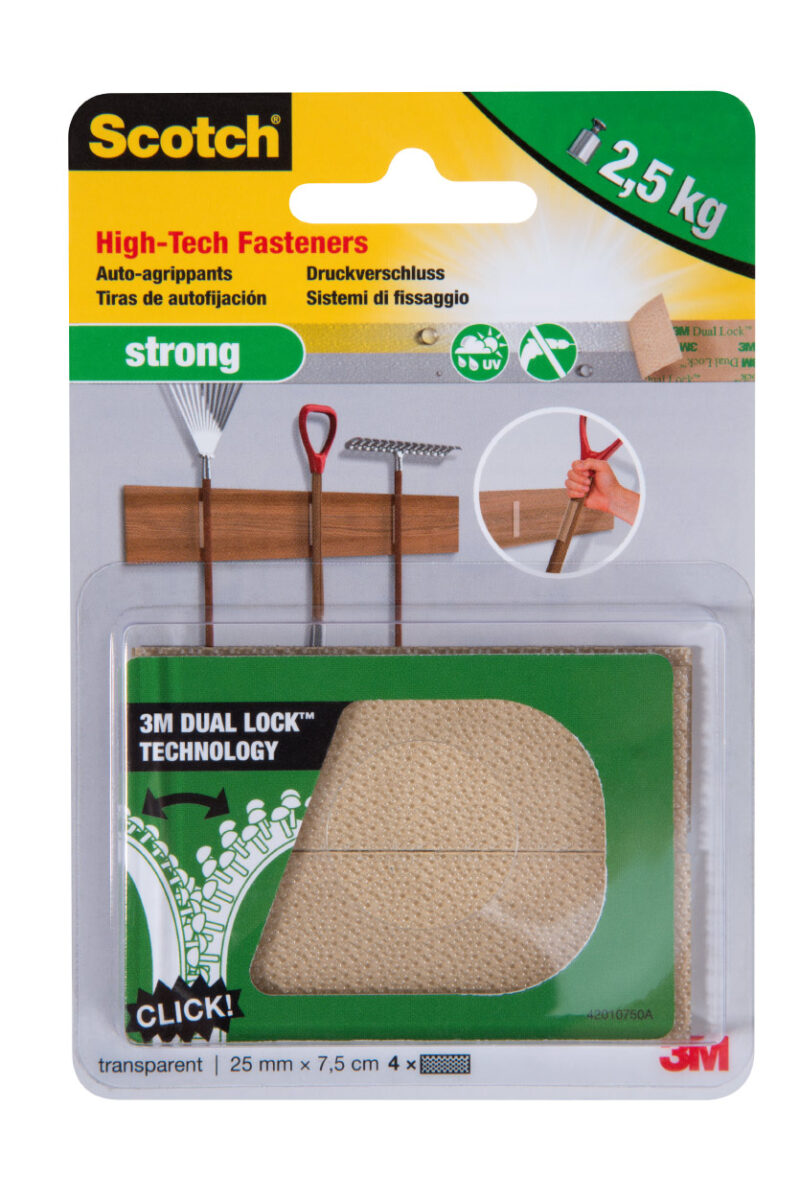 Scotch Dual Lock High-Tech Fasteners Strong Clear MTRF5730-EU by 3M – Reliable Mounting Solution