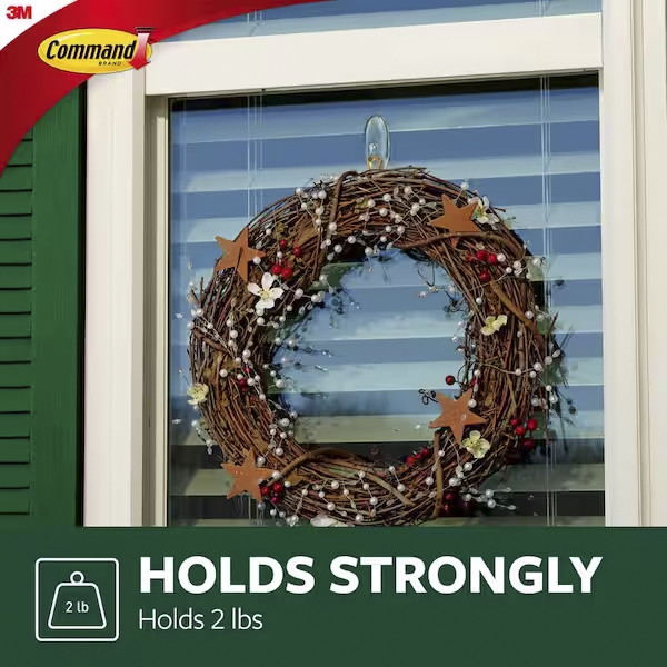 Command™ Medium Clear Hooks with Clear Strips MT17091CLR