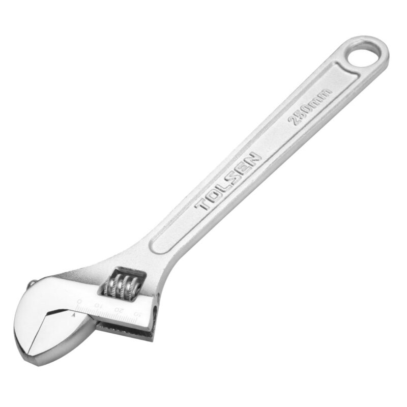 Adjustable Wrench, drop forged special tool steel, chrome finish