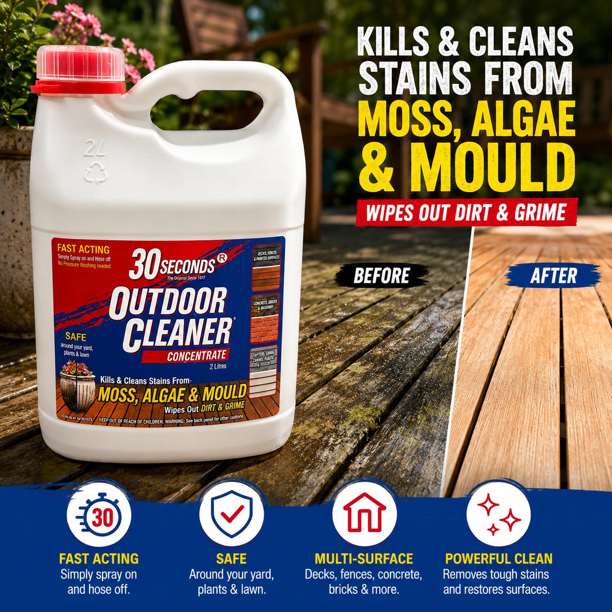 30 Seconds Outdoor Cleaner - 2L Concentrate - Image 2