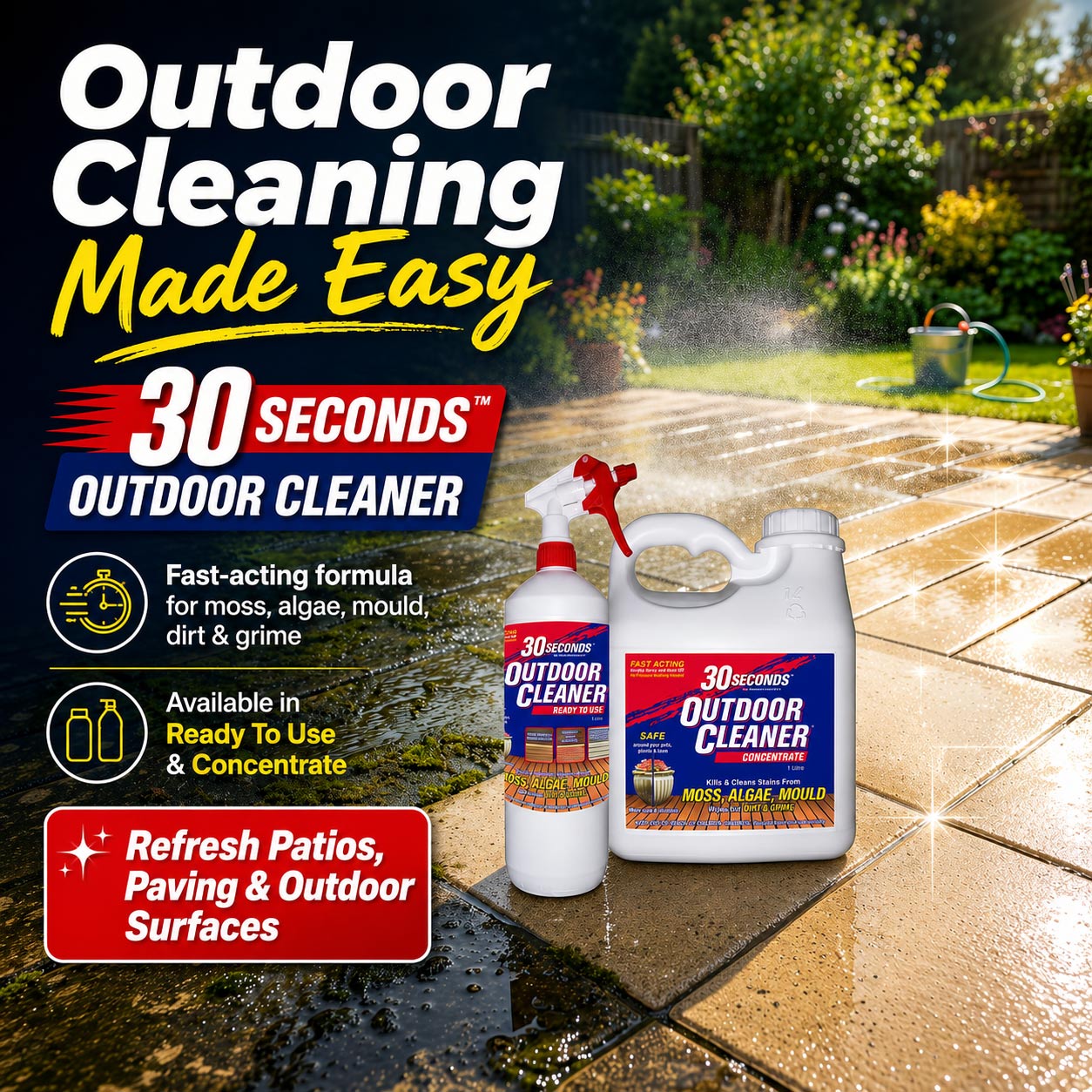 30 Seconds Outdoor Cleaner - 1L Ready To Use - Image 3