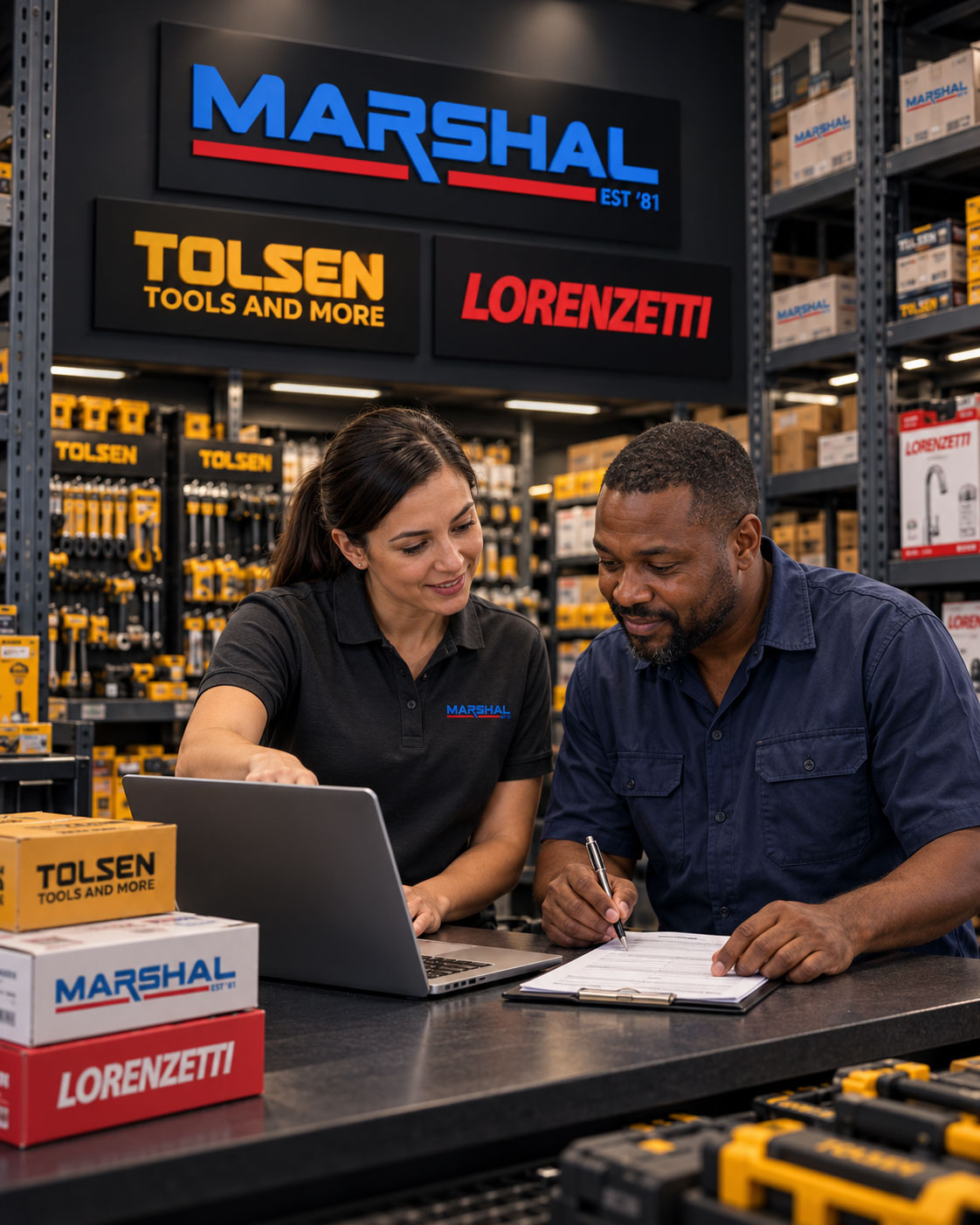 Open a account marshal Tools